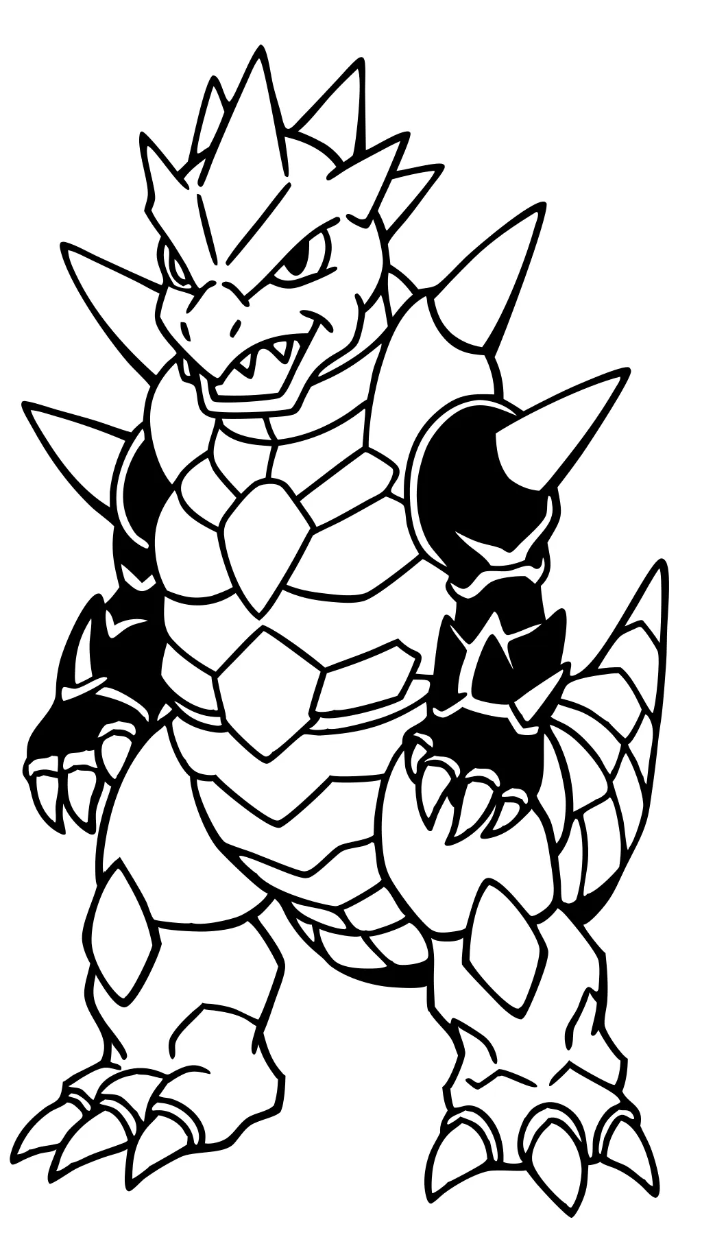 Página para colorear de Groudon